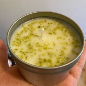 Citrus and peppermint candle